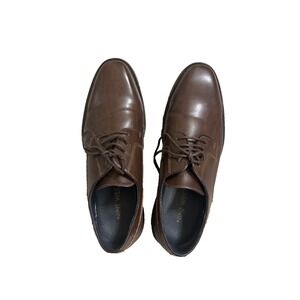 Nine West Divakar Brown Lace up Solid Oxford Dress Shoes Men's Size 9.5M